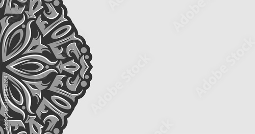 Background mandala art design with a beautiful mix of colors, suitable for all advertising design needs, both for business card designs, banners, brochures and others.