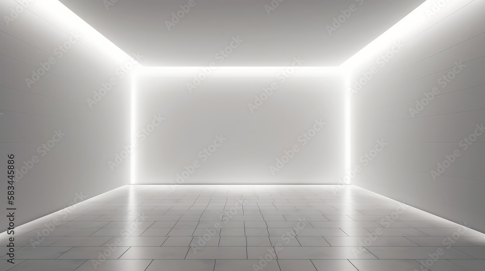 custom made wallpaper toronto digital3D white intricate room. Beautiful abstract architecture background. Modern Geometric Wallpaper. Futuristic Design. Textured background for presentation. 