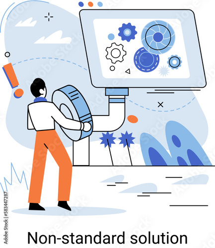 Non standart solution. Creation of individual decision for integration of disparate production, information and telecommunication systems of customer into single whole to improve management efficiency