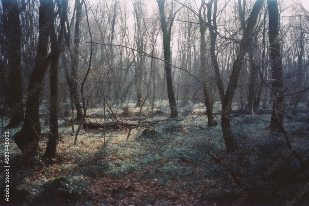 Fototapeta premium Forest generative ai illustration
