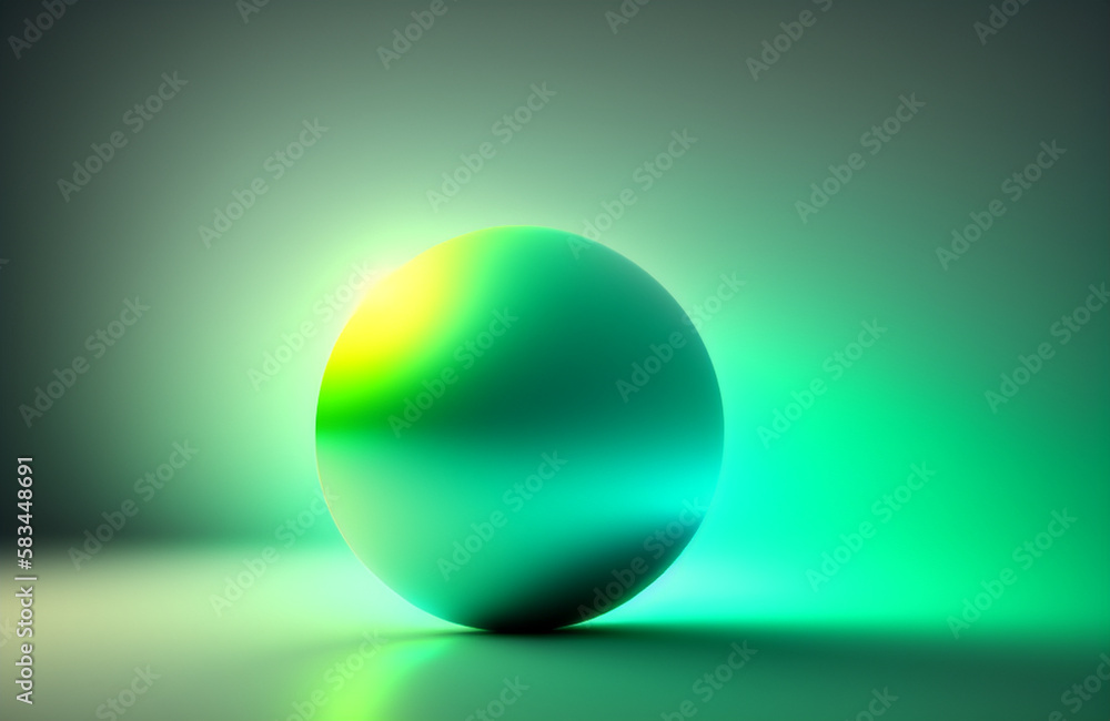 Illustration of two round mirrors placed on a table created with Generative AI technology Illustration of two round mirrors placed on a table created with Generative AI technology