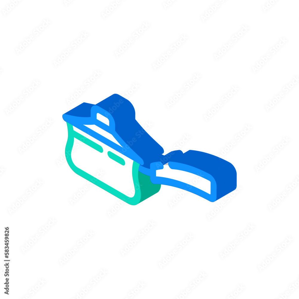 ceramic saucepan kitchen cookware isometric icon vector illustration