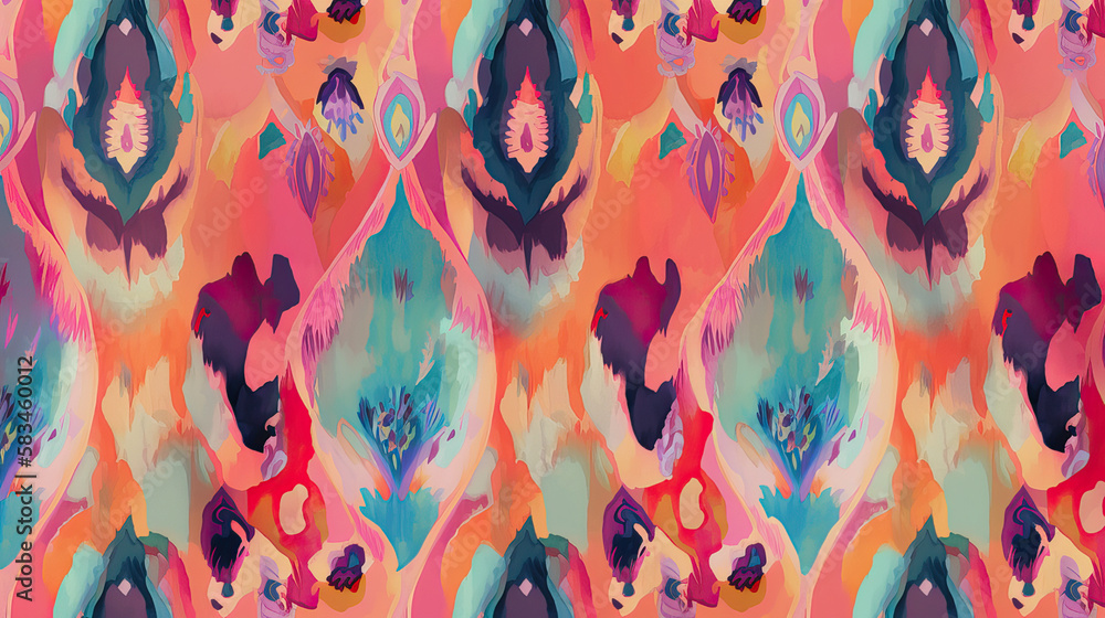 colorful bohemian wallpaper background