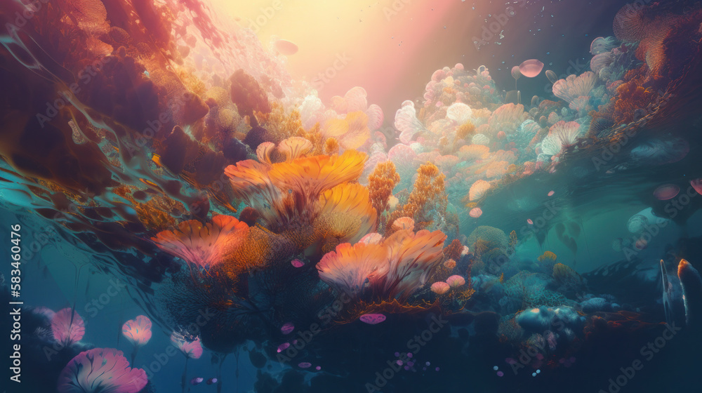 underwater abstract background