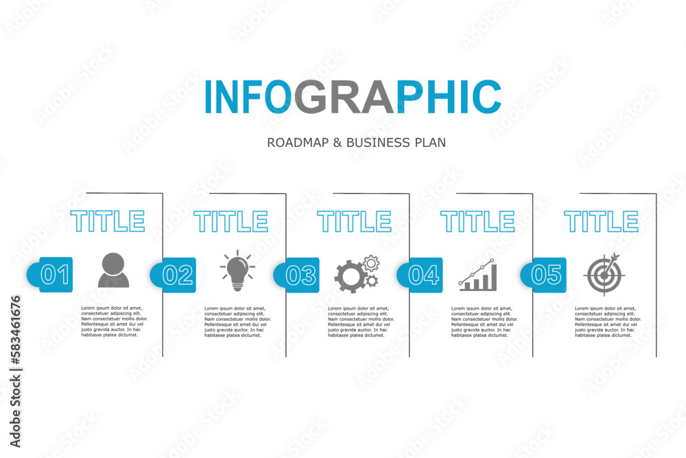 Infographic template for business plan ,strategy, roadmap. 5 Steps Modern Timeline diagram ,minimal style, presentation vector infographics Infographic template for business plan ,strategy, roadmap. 5 Steps Modern Timeline diagram ,minimal style, presentation vector infographics