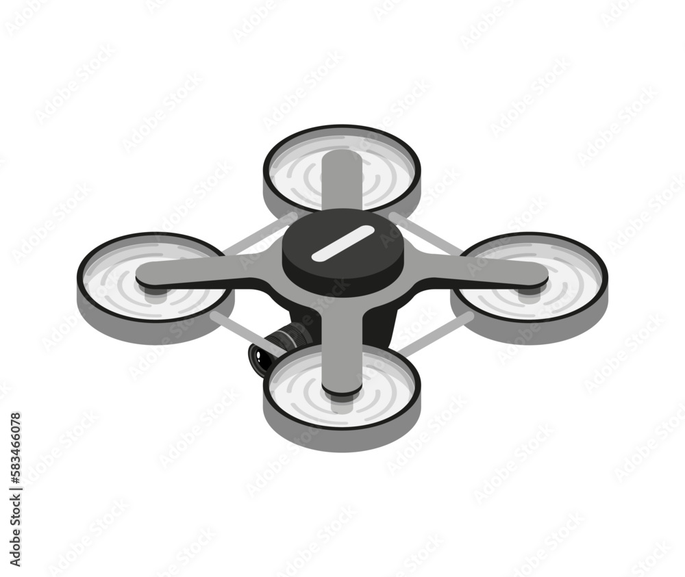 Obraz premium Drone Isometric Icon