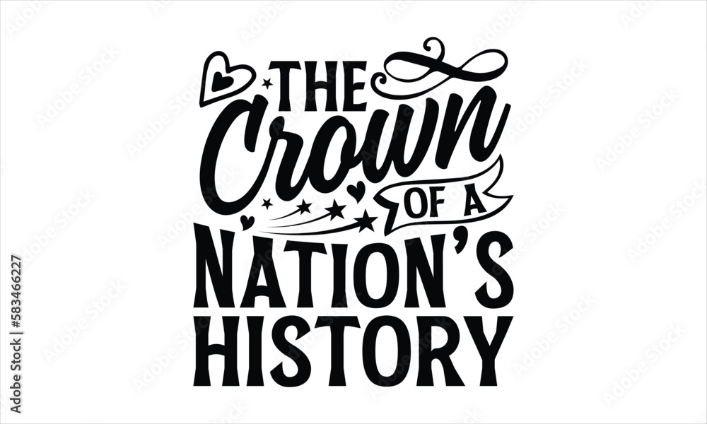 The Crown of a Nation’s History Victoria Day Tshirt Design