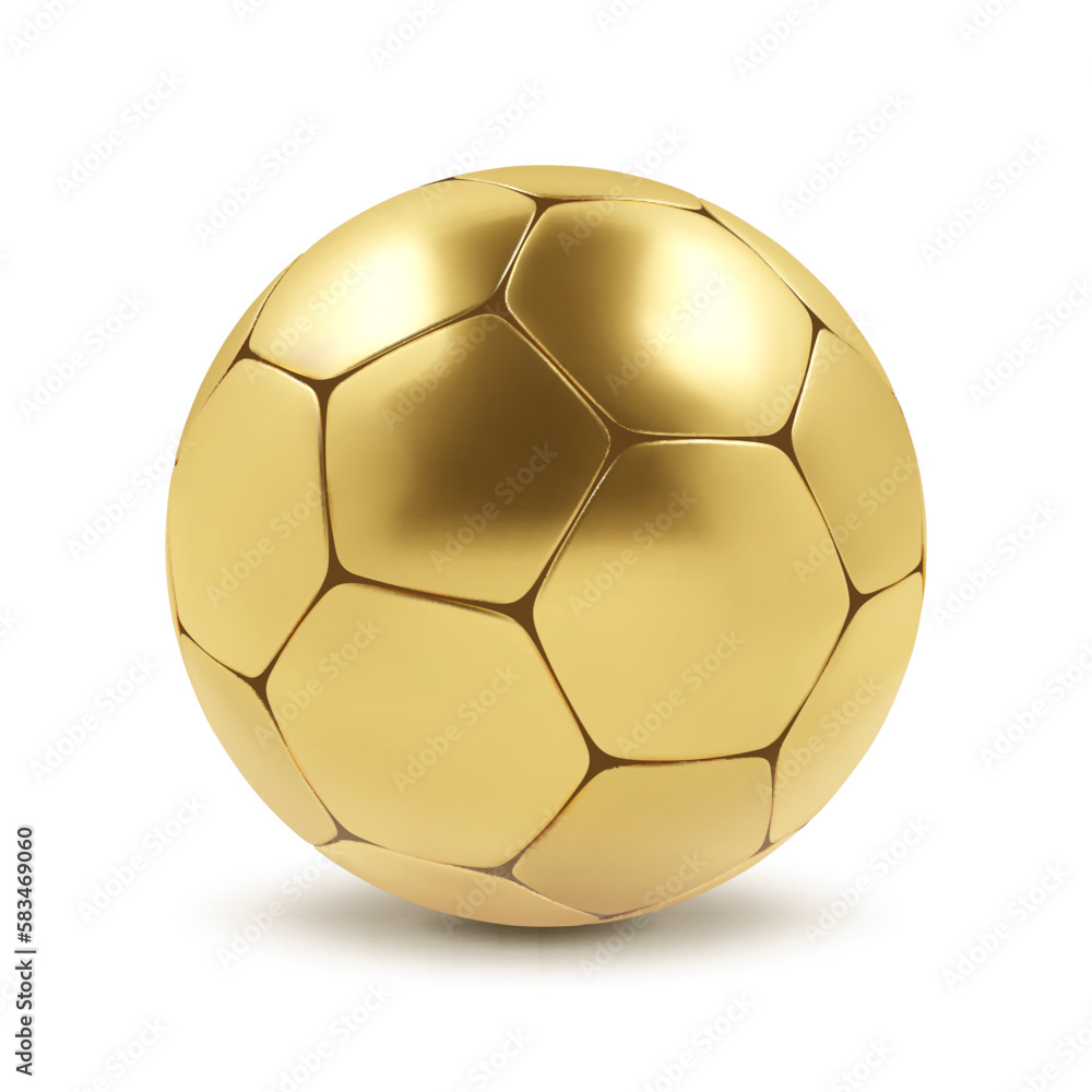Gold soccer ball isolated on white background. EPS10 vector Gold soccer ball isolated on white background. EPS10 vector