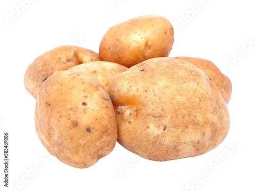 Potatoes isolated on white