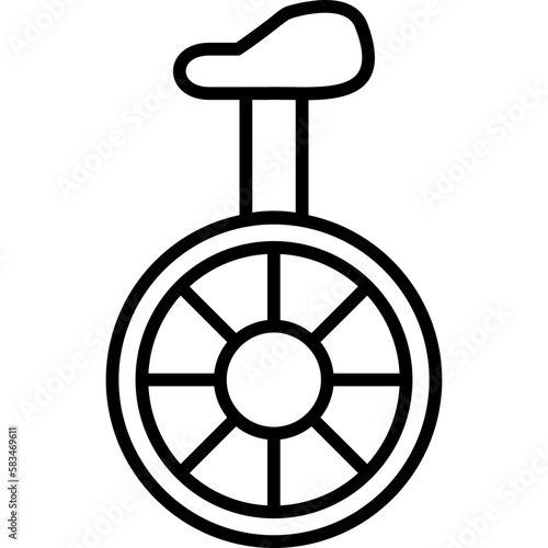 Unicycle Pixel Perfect Detail Icon