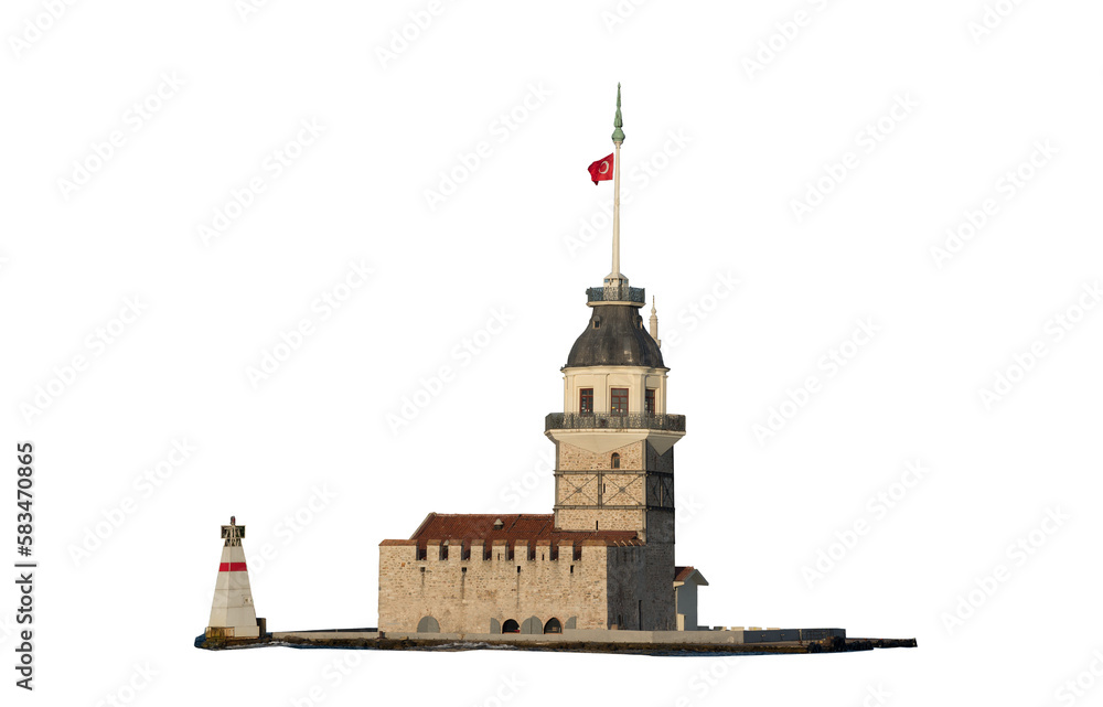 Fototapeta premium Maiden's Tower in Bosphorus, Istanbul, Turkey.