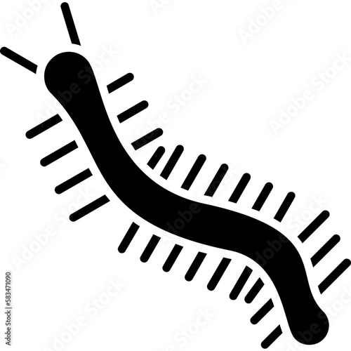 Fototapete Centipede Icon