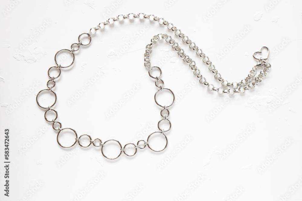Silver chain dress belt, clothes accessories Silver chain dress belt, clothes accessories