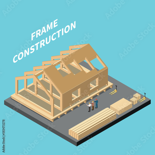 Modular Frame Building Isometric
