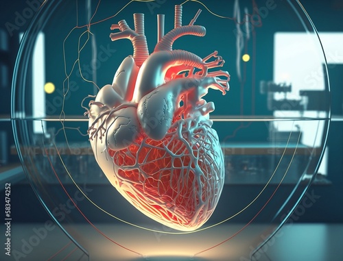 human heart anatomy, cardiac, nubes ,   photo