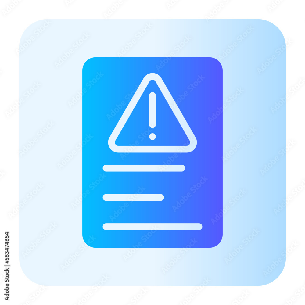 error gradient icon