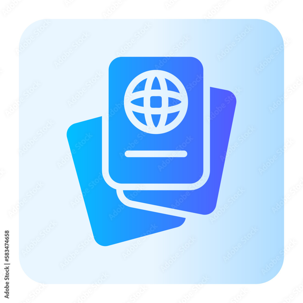 passport gradient icon