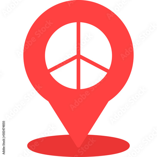 Peace Location Icon