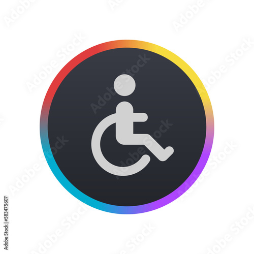 Wheelchair - Pictogram (icon) 