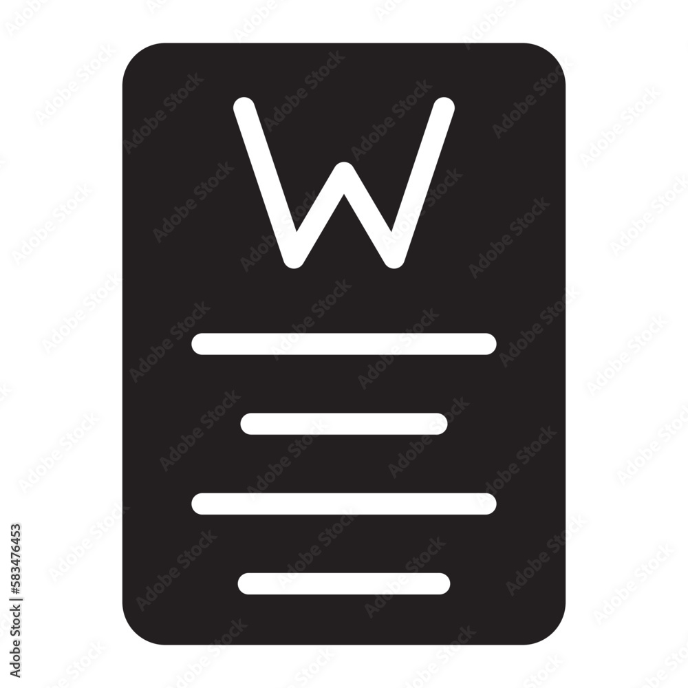 word glyph icon word glyph icon