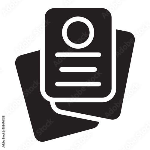 CV glyph icon