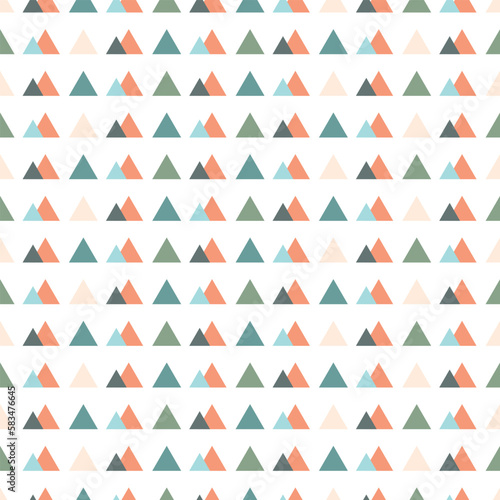 colorful pyramid triangles seamless geometric pattern