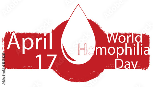 World Hemophilia Day banner, blood donor day