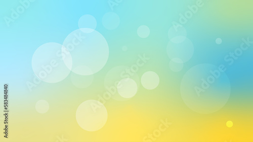 Yellow and blue bokeh gradient abstract blurry colorful background  © Manish