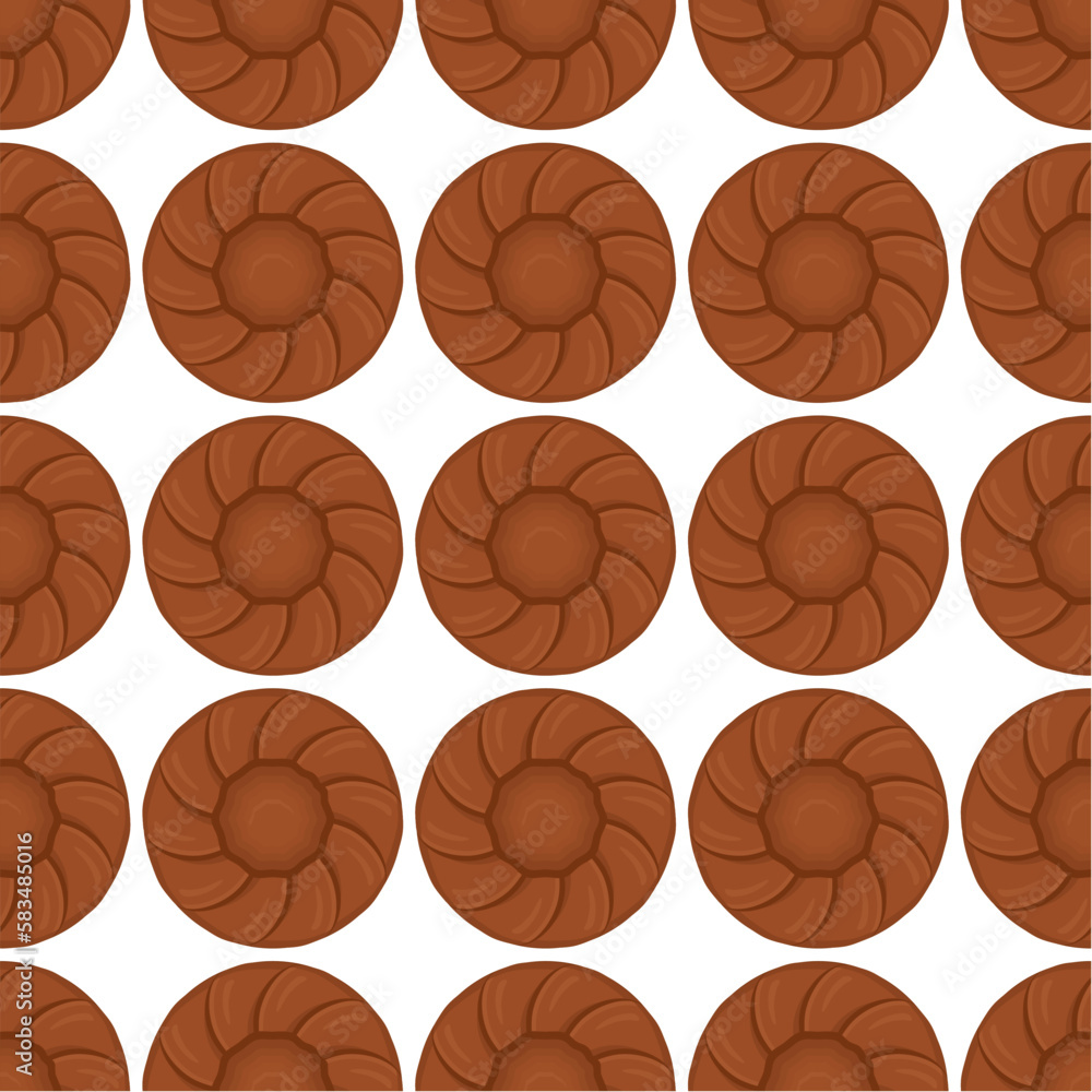 Fototapeta premium Pattern homemade cookie different taste in pastry biscuit