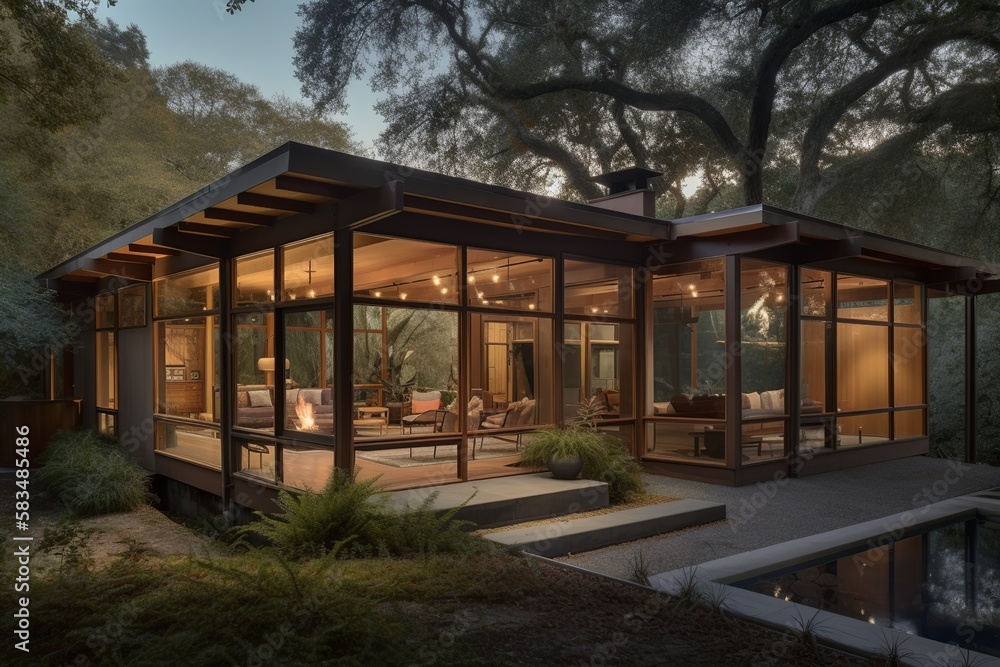 a warm and inviting single-story family home with a traditional design