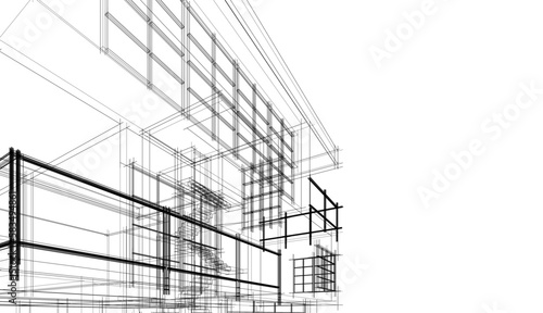  sketch of building