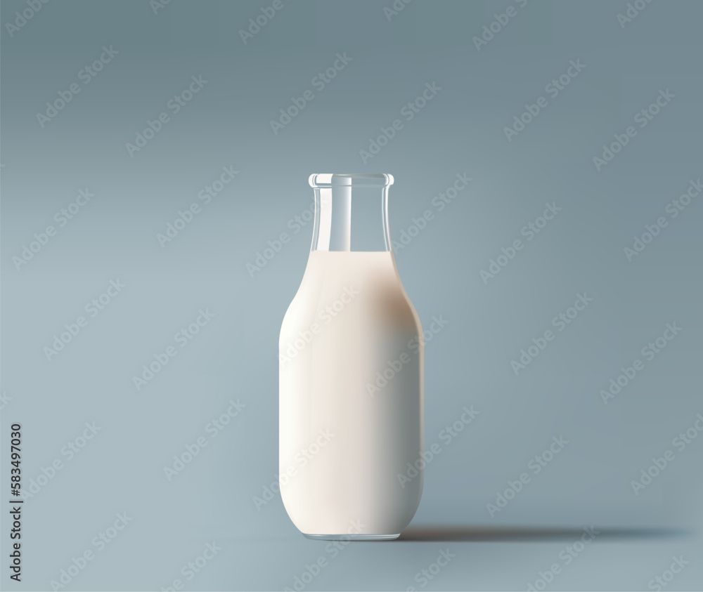 Vector illustration of fresh milk with a splash Vector illustration of fresh milk with a splash