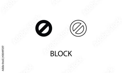 Block double icon design stock illustration