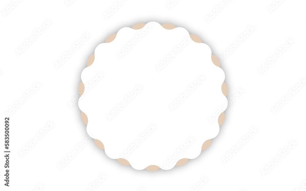 Empty brown and white label on transparent background for custom text. Empty brown and white label on transparent background for custom text.
