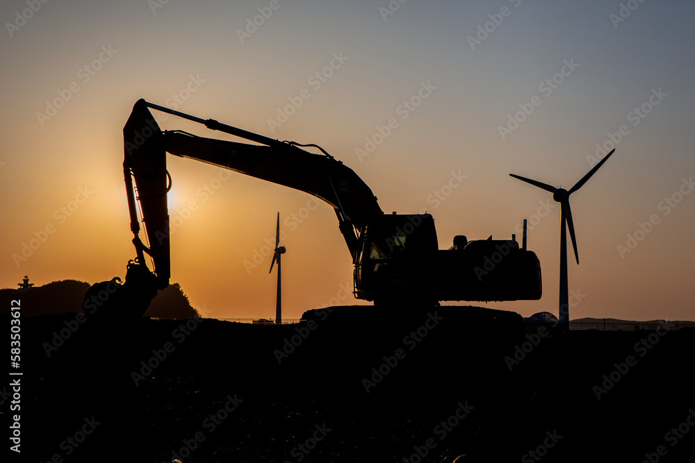 custom made wallpaper toronto digitalSunset in the wind generator