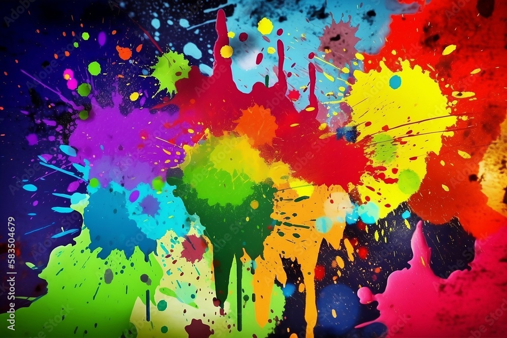 Colorful Splatter Backround