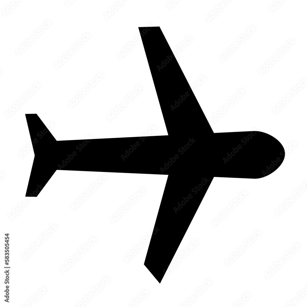 Vector illustration, logo, airplane icon. Isolated on a white background. Vector illustration, logo, airplane icon. Isolated on a white background.