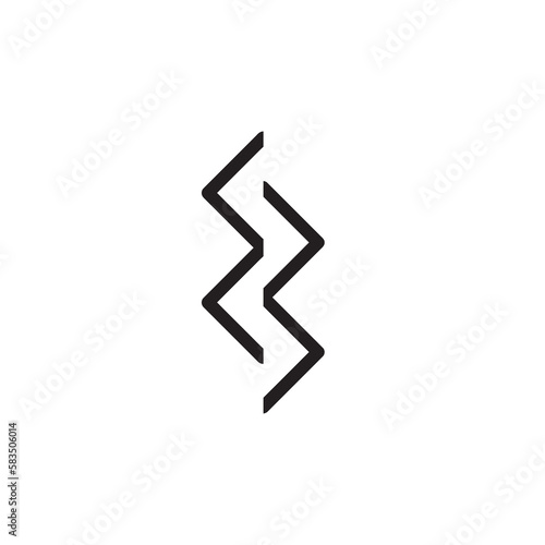 Mono line zig zag vector Free Download Mono line zig zag vector - GFXLoad
