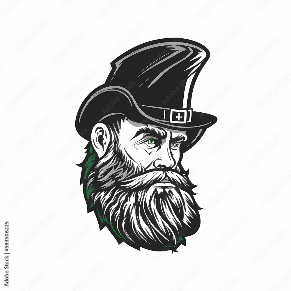 Leprechaun Head. Generative AI Leprechaun Head. Generative AI