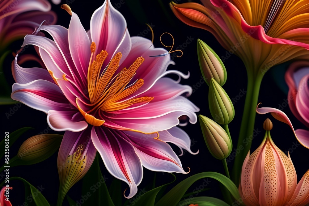 Fototapeta premium red rose on black