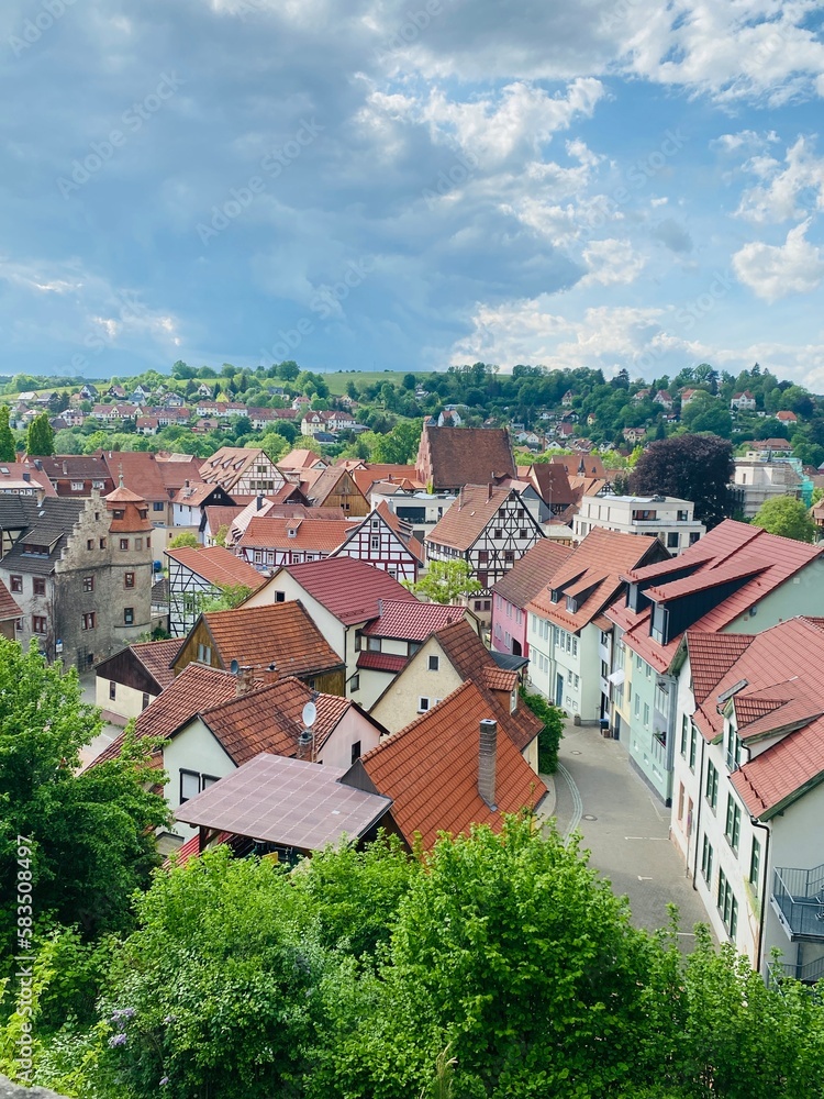 view of the town Shmalkalden, Germany view of the town Shmalkalden, Germany