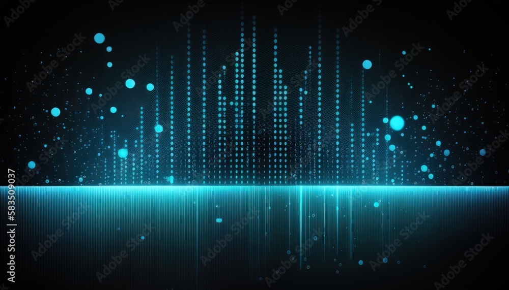 Blue Abstract Ambient Technology Background