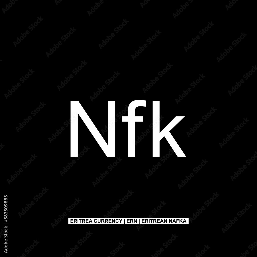 Eritrea Currency Symbol, Eritrean Nafka Icon, ERN Sign. Vector Illustration Eritrea Currency Symbol, Eritrean Nafka Icon, ERN Sign. Vector Illustration