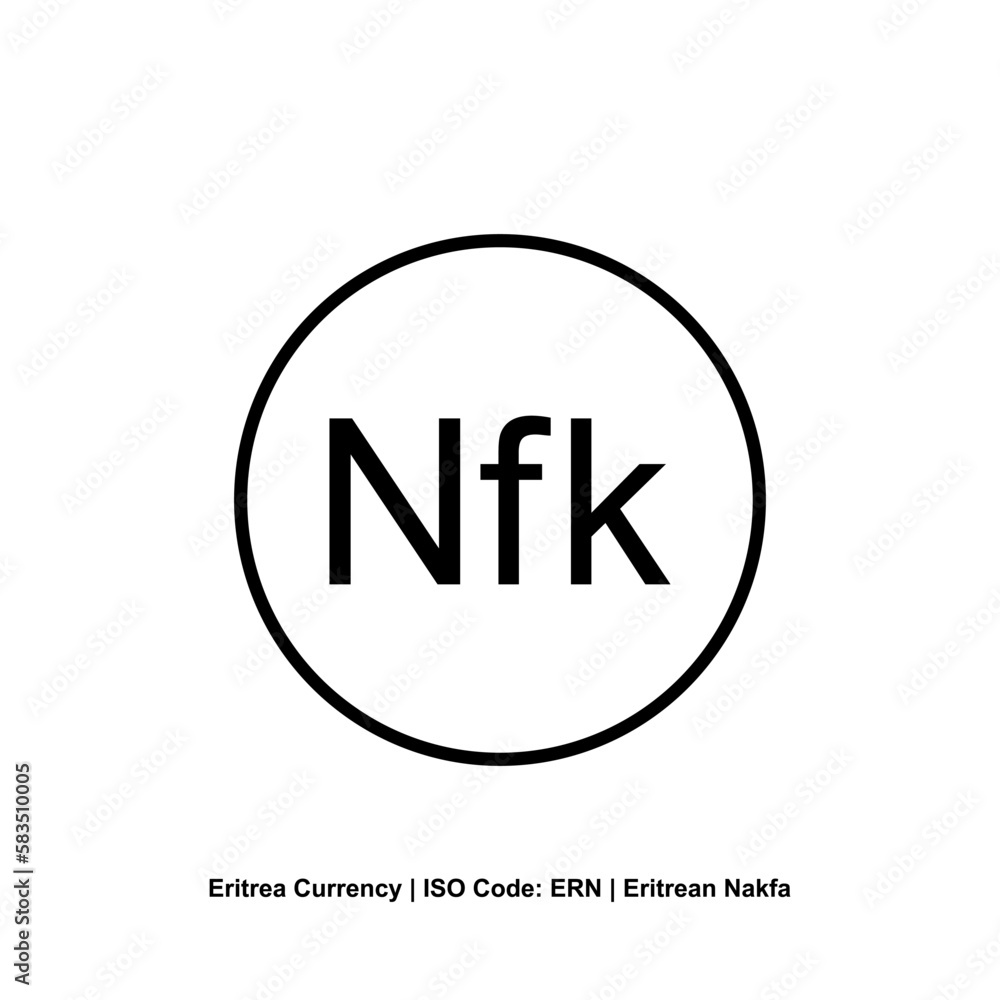 Eritrea Currency Symbol, Eritrean Nafka Icon, ERN Sign. Vector Illustration Eritrea Currency Symbol, Eritrean Nafka Icon, ERN Sign. Vector Illustration