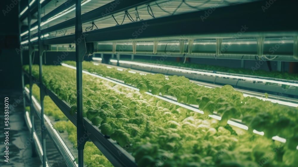 Indoor Greenhouse Farming Made Easy with Hydroponic Technology, GENERATIVE AI
