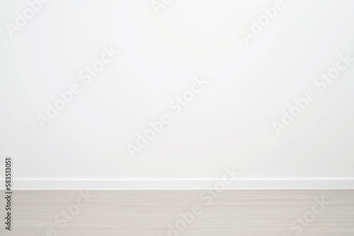 Wooden floors and beautiful white wall-mounted cornices in the house.
