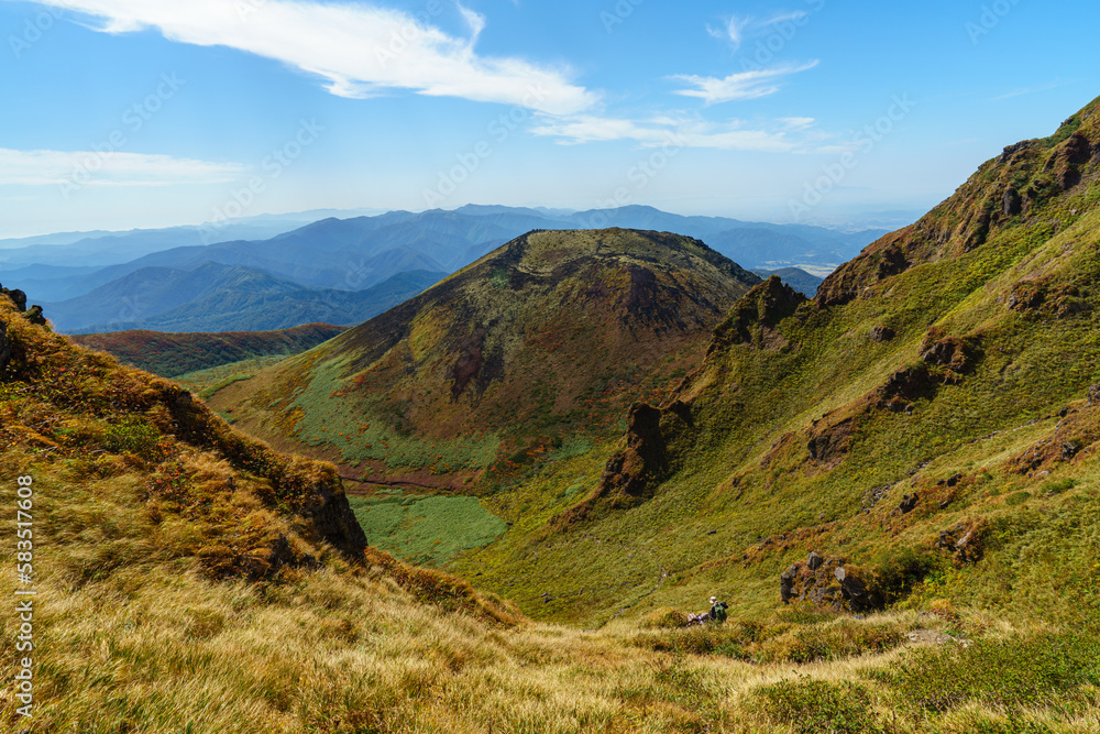 Naklejka premium 秋田駒ケ岳登山 女岳
