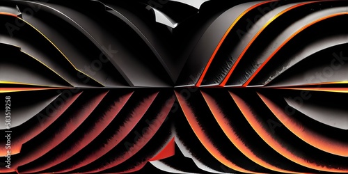 Wallpaper Mural Photo of a vibrant black and orange object up close Torontodigital.ca