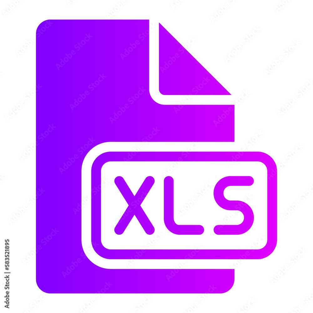 xls gradient icon xls gradient icon