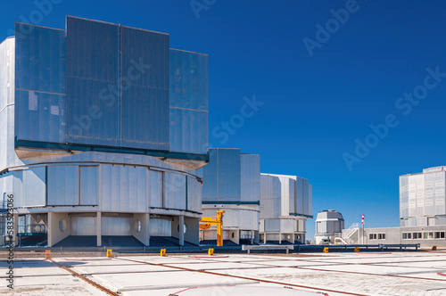 The Very Large Telescope or VLT facility in Paranal, Chile photo